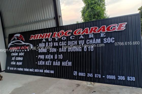 bảng hiệu tôn sóng cho garage chăm sóc xe bảng hiệu tôn sóng cho garage chăm sóc xe