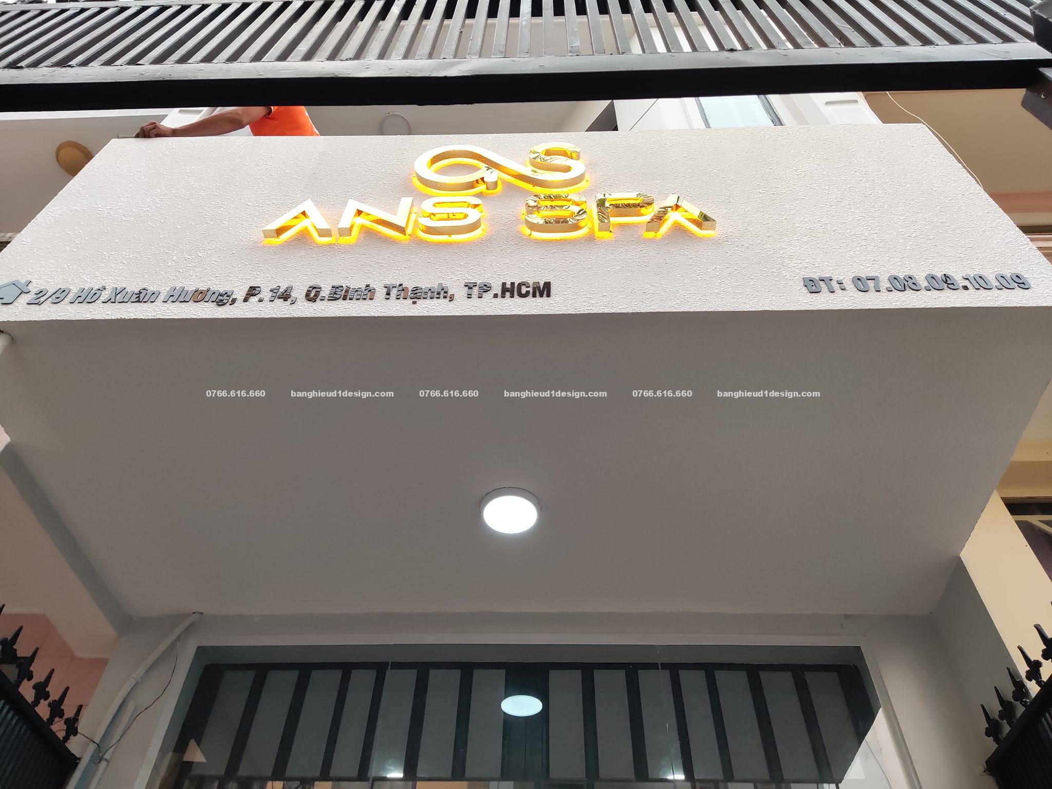 bảng hiệu cemboard SPA đẹp bảng hiệu cemboard SPA đẹp