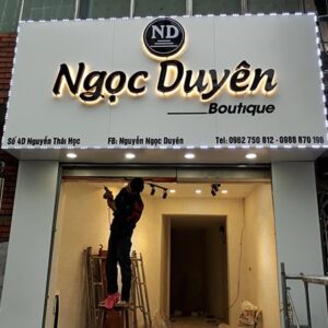 Bảng Hiệu Alu bảng hiệu shop thời trang đơn giản