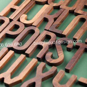 Chữ gỗ bộ chữ cái bằng gỗ tự nhiên