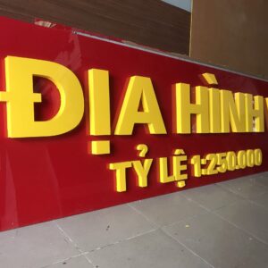 Chữ nổi alu chữ alu uốn tay