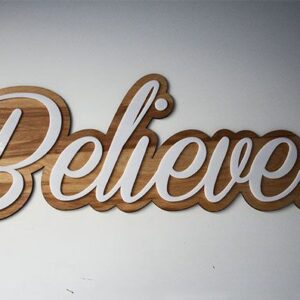 Chữ gỗ chữ gỗ đẹp phá cách cho slogan