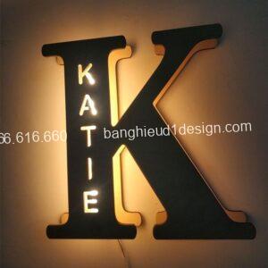 chữ gỗ có đèn led độc lạ