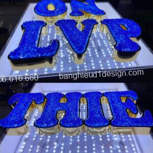 chữ nổi mặt đá acrylic bộ chữ giả đá acrylic đẹp mắt và chất lượng tai TP.HCM