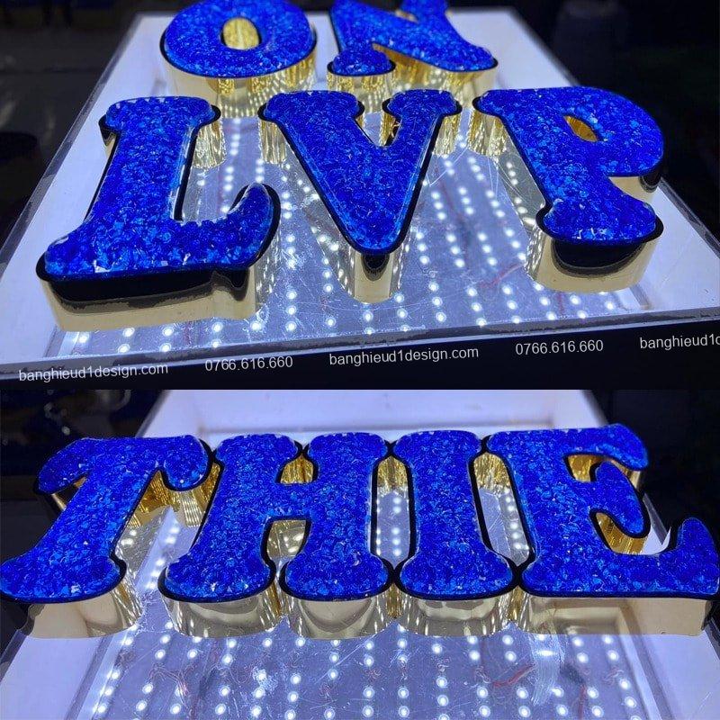 bộ chữ giả đá acrylic đẹp mắt và chất lượng tai TP.HCM bộ chữ giả đá acrylic đẹp mắt và chất lượng tai TP.HCM