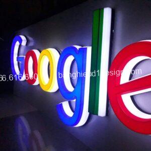 Chữ nổi mica logo google mica nguyên khối