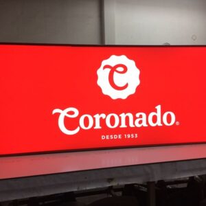 hộp đèn dán decal đỏ có đèn