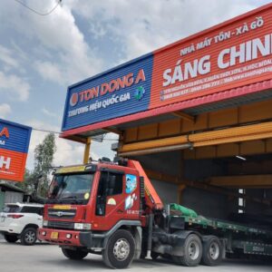 Bảng hiệu tôn sóng bảng hiệu tôn đông á