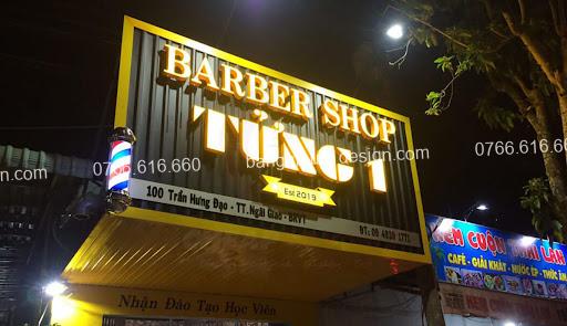 bảng hiệu tôn sắt barber shop bảng hiệu tôn sắt barber shop