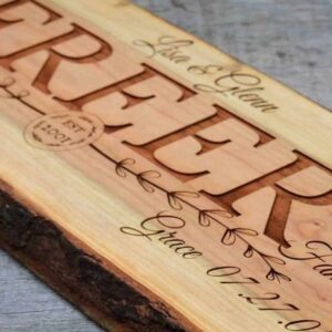 gỗ tự nhiên khắc laser làm bảng