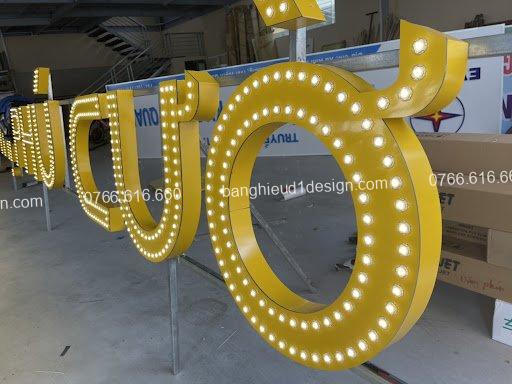 chữ alu đèn led cấm mặt chữ alu đèn led cấm mặt