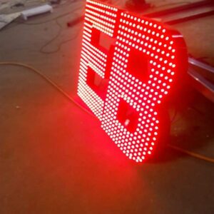 Chữ nổi LED cấm mặt chữ Chữ alu đỏ đèn led đỏ