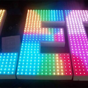 Chữ nổi LED cấm mặt chữ nhiều màu