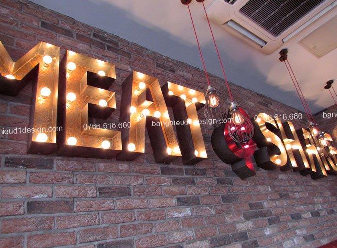 chữ nổi bóng tròn lắp đặt trong nhà hàng trong nhà chữ nổi bóng tròn lắp đặt trong nhà hàng trong nhà