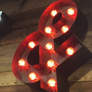 Chữ nổi bóng đèn tròn bulb chữ nổi bóng bulb phong cách retro cực đẹp