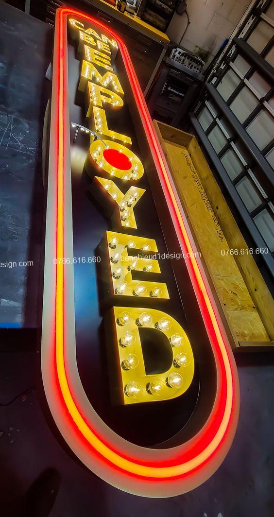 chữ nổi bóng tròn trên biển chữ nổi bóng tròn trên biển