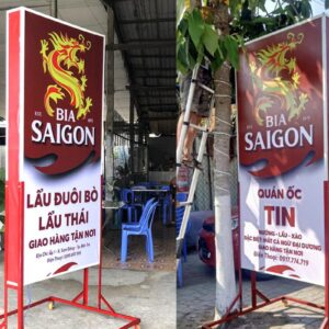 hộp đèn bạt cho quán nhậu