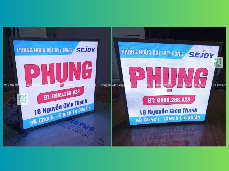 Hộp Đèn Bạt Hiflex hộp đèn bạt xuyên đèn