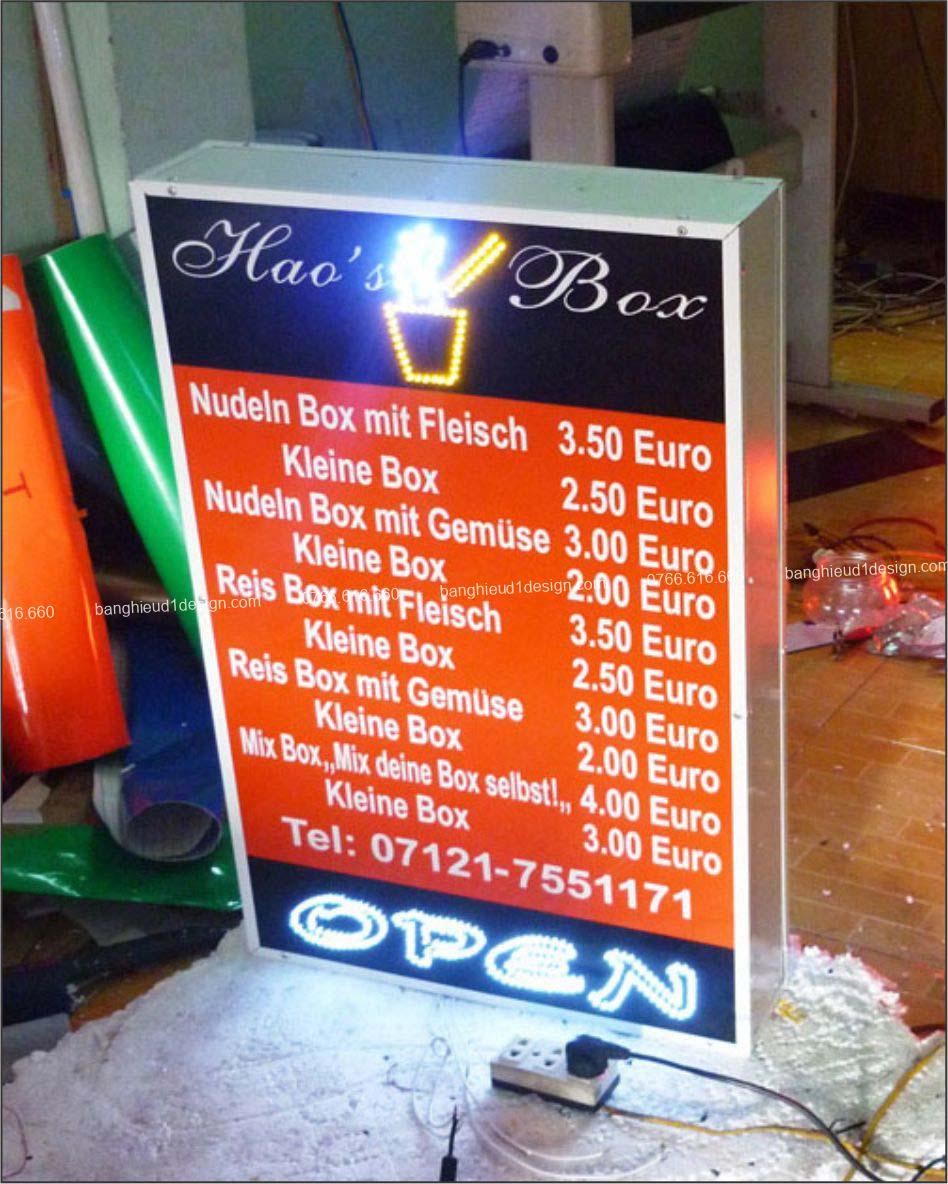 hộp đèn bạt cho quán cafe hộp đèn bạt cho quán cafe