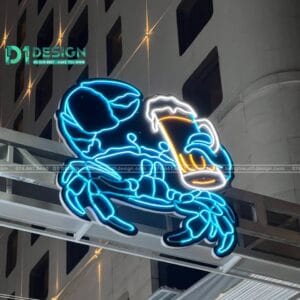Neon sign ngoài trời cho nhà hàng hải sãn
