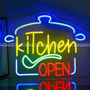 neon sign bếp nhà hàng