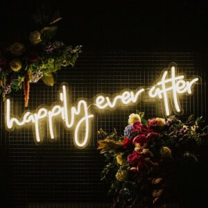 mẫu neon sign chữ cho tiệc cưới