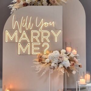 backdrop wedding trang trí neon sign