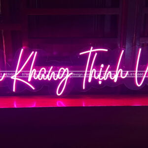 neon sign chữ an khang thịnh vượng