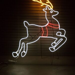 neon sign giáng sinh noel neon sign noel hình tuần lộc