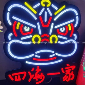 neon sign năm mới new year đẹp mắt con lân