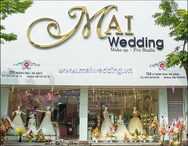 Bảng hiệu wedding áo cưới tham khảo