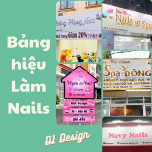 Bảng hiệu làm nail cực hút khách