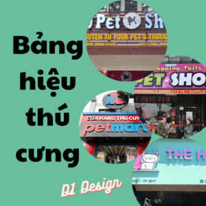 Bảng hiệu thú cưng đẹp mắt