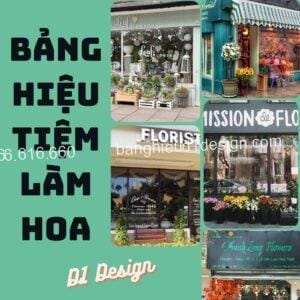 Bảng hiệu tiệm làm hoa độc đáo