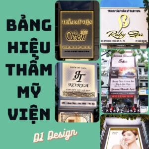 Bảng hiệu thẩm mỹ viên như thế nào là đẹp?