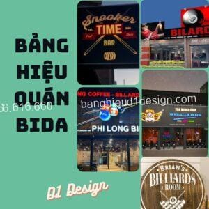 Bảng hiệu quan bida đẹp