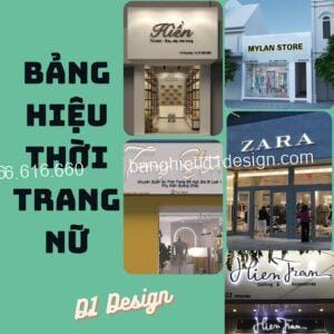 Bảng hiệu thời trang nữ độc đáo