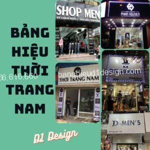 bảng hiệu thời trang nam