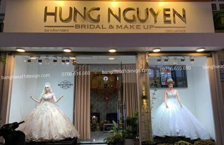 Bảng hiệu wedding áo cưới tham khảo