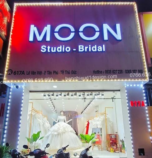 Bảng hiệu wedding áo cưới tham khảo