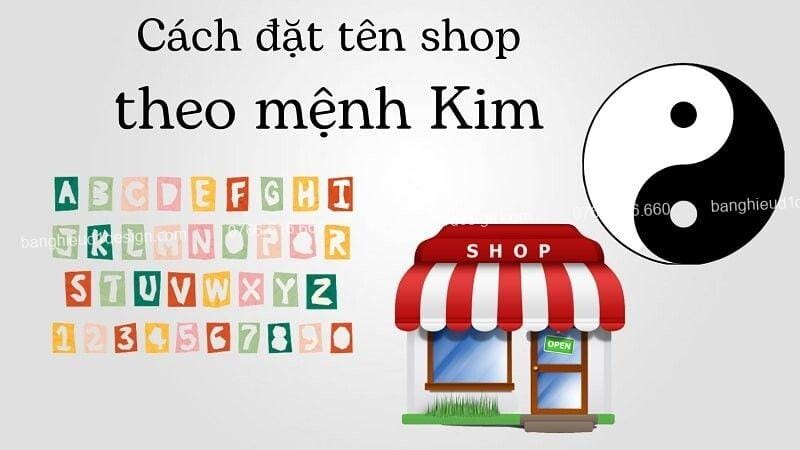 Mệnh Kim đặt tên bảng hiệu như thế nào