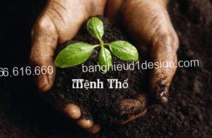 mệnh thổ làm biển quảng cáo màu gì