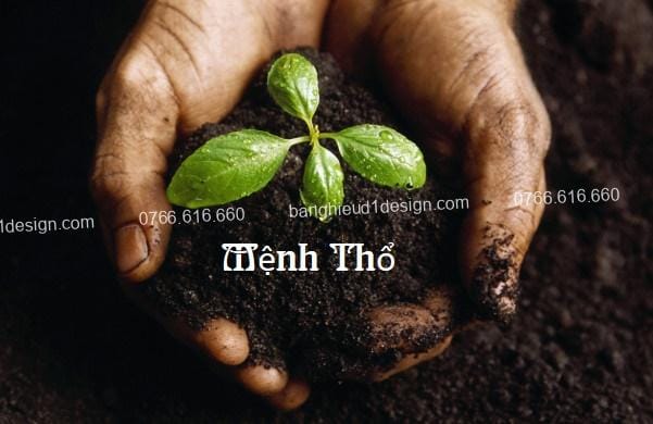 mệnh thổ làm biển quảng cáo màu gì