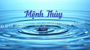 Mệnh Thủy làm biển quảng cáo màu gì