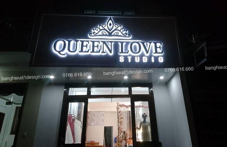 Bảng hiệu wedding áo cưới tham khảo