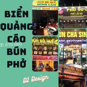 Biển quảng cáo bún phở thu hút khách hàng