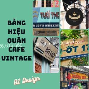 Bảng hiệu quán cafe vintage độc đáo