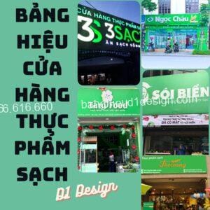Bảng hiệu cửa hàng thực phẩm sạch đáng chú ý và tham khảo