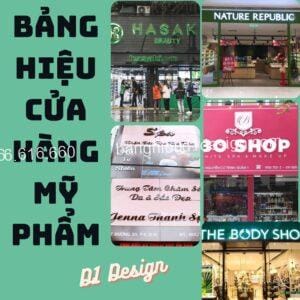 Bảng hiệu cửa hàng mỹ phẩm siêu hot siêu thu hút khách