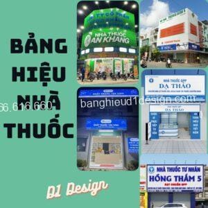 Bảng hiệu nhà thuốc mẫu thu hút, dễ nhận biết